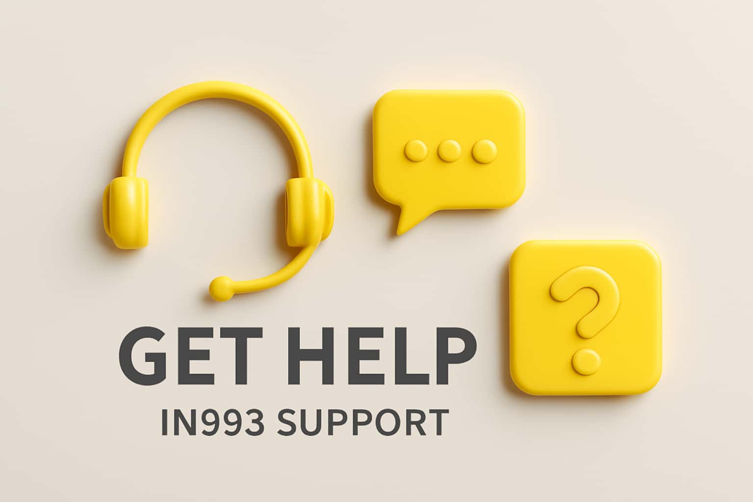 Get Help - IN999 Support Interface
