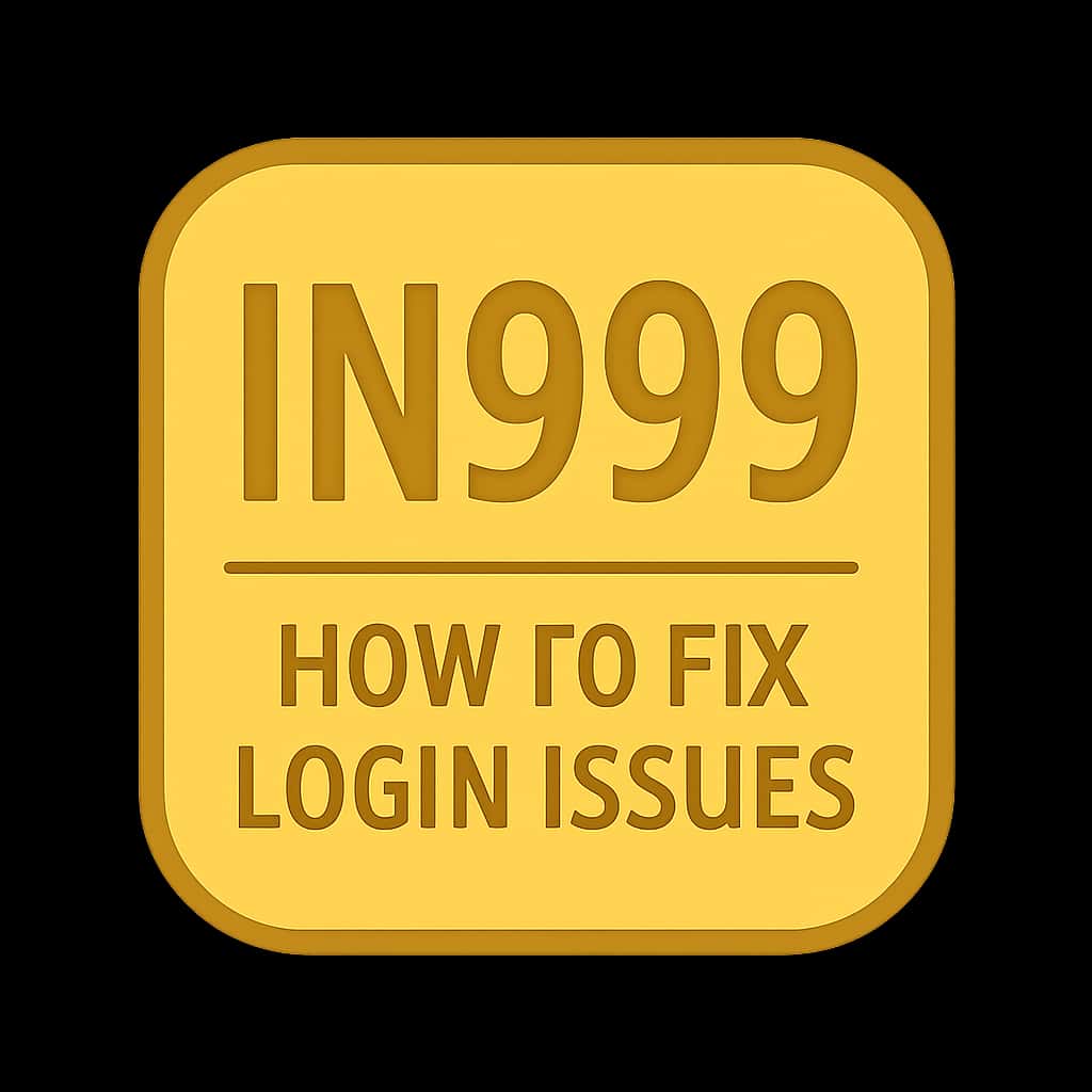 Icon for IN999 login issue resolution.