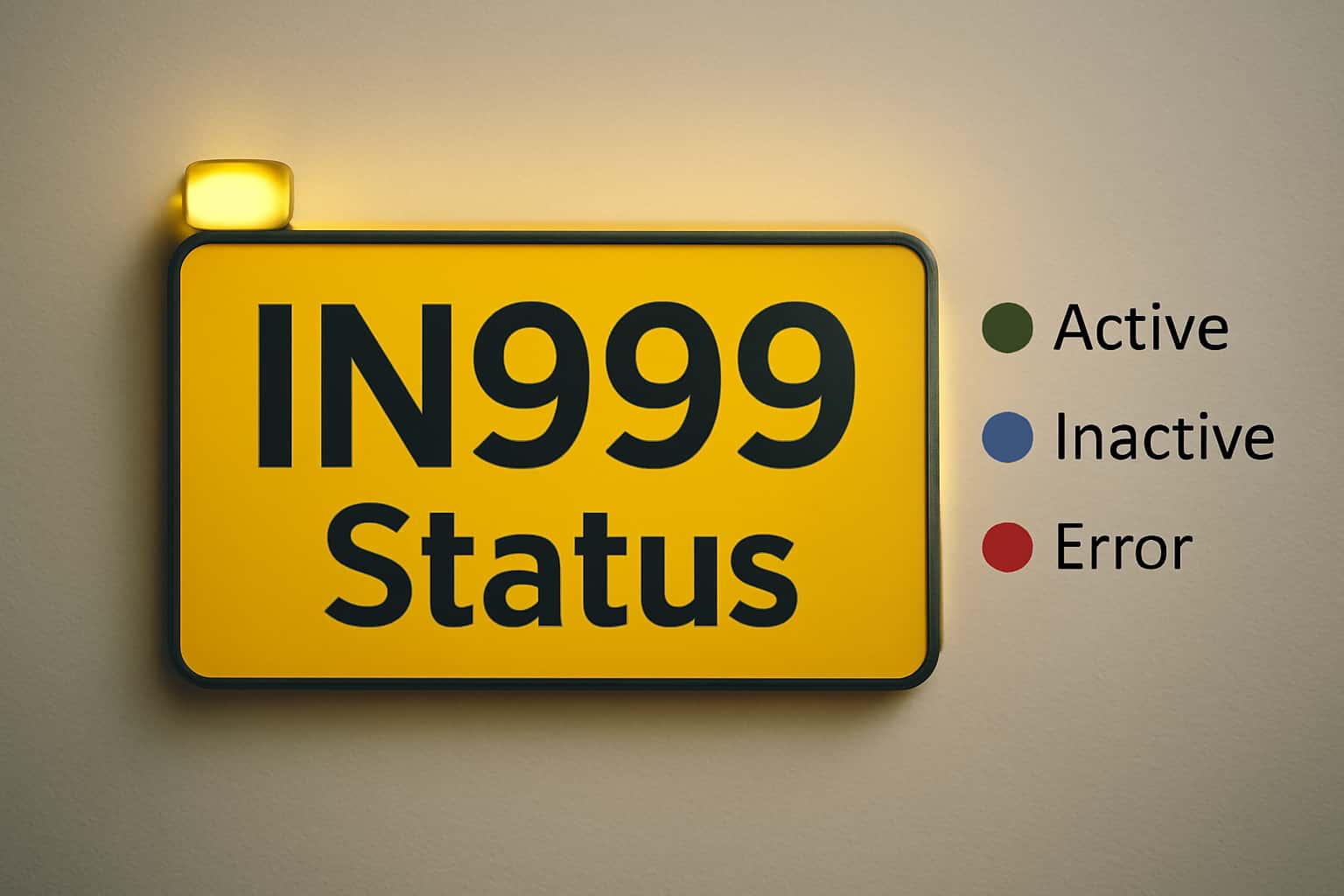 An informative visual representation of the IN999 Status page.