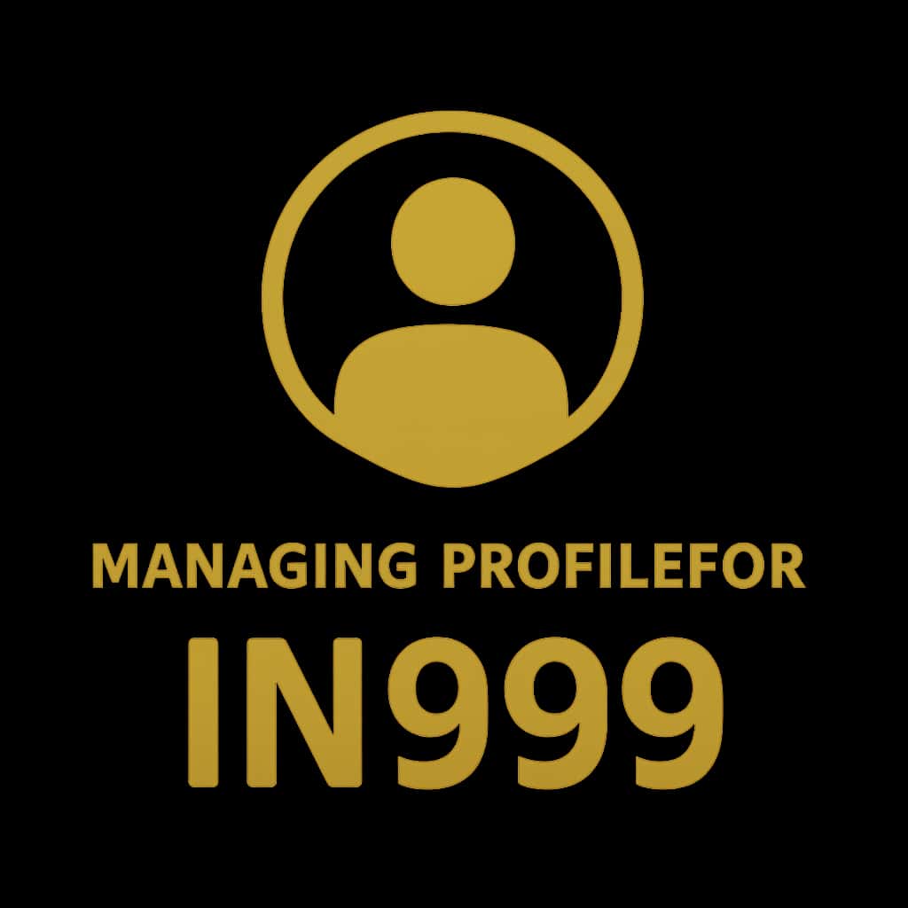 Icon representing the management of IN999 user profiles.